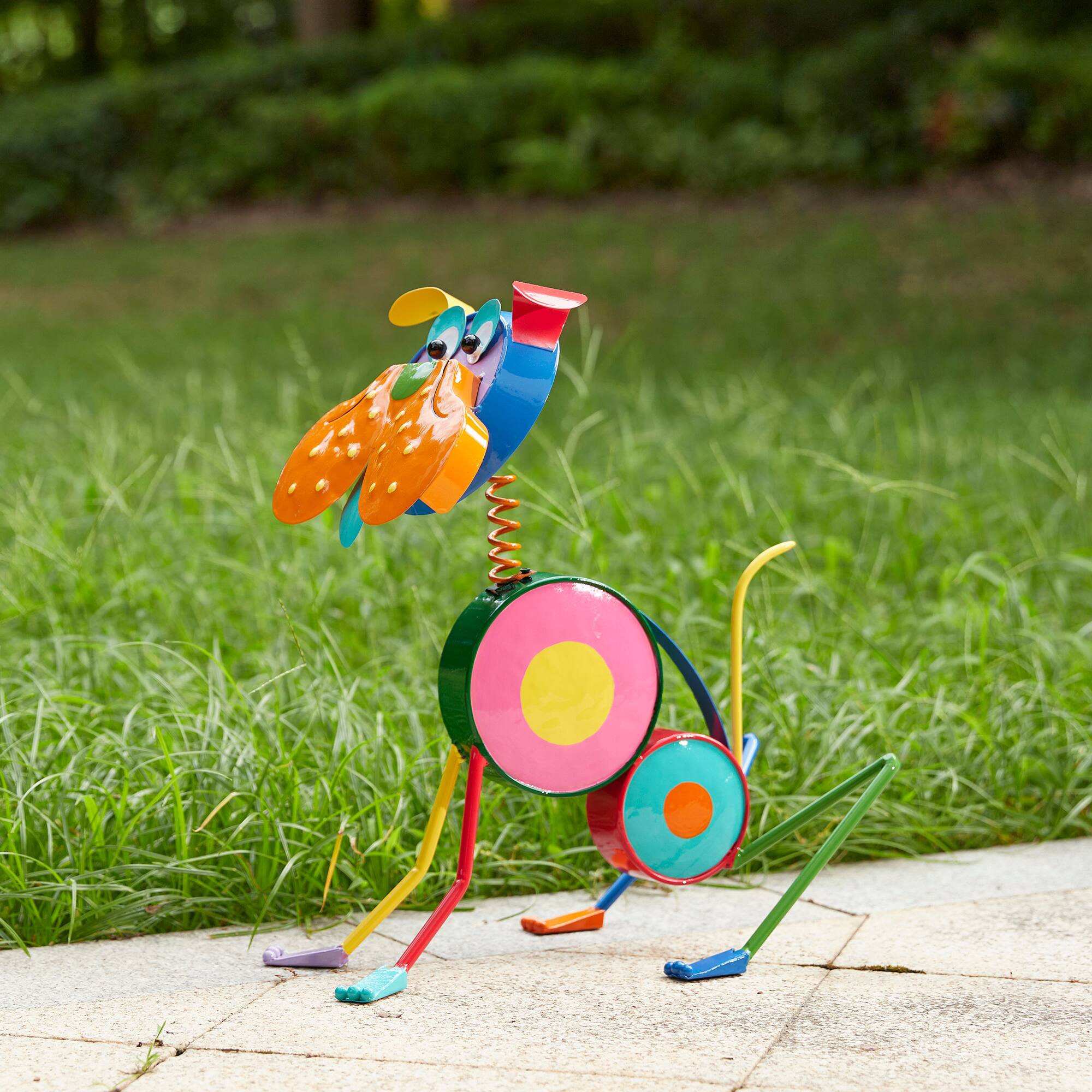 Glitzhome® 17" Metal Novelty Puppy Garden Statue